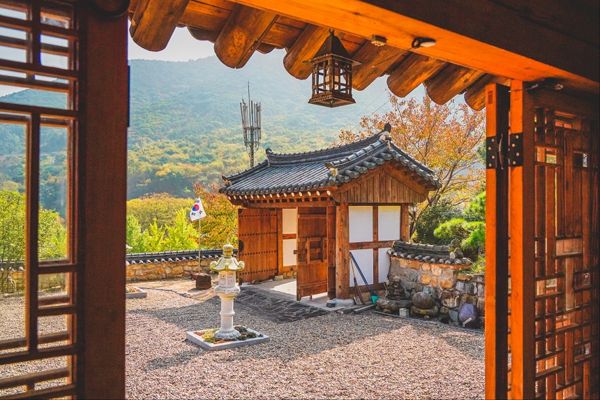 간월산 전경이 한눈에 보이는 